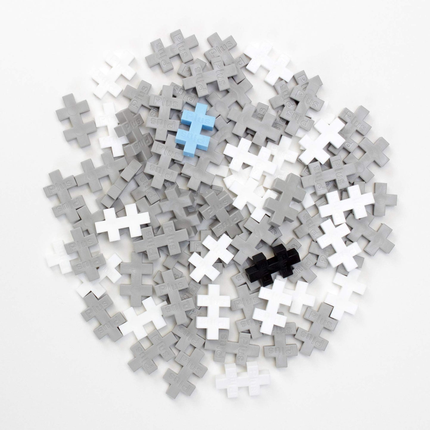 Plus-Plus - Construction Building Toy, Mini Maker Tube - 70 Piece - Gray Wolf