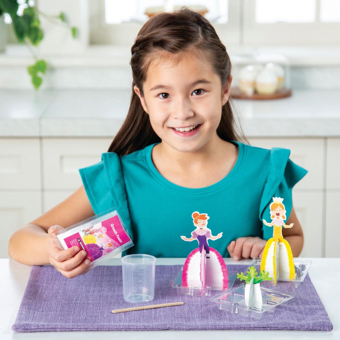 Fun Express 11 3/4" x 10 1/4" STEAM Crystal Princess Crystal Growing Kit