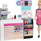 Barbie Coffee Shop with Blonde Curvy Doll and 20+ Realistic Play Pieces: Coffee Shop, Coffee-Smoothie Maker, Milk, Syrup, Coffee & Smoothie Cups &