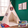 Tipiz Super Academy Teepee Tent for Kids, Indoor & Outdoor Play Tent, Playhouse for Boys & Girls, Adventure Gift for Children