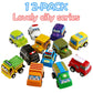 Funcorn Toys Pull Back Car, 12 Pack Assorted Mini Plastic Vehicle Set, Pull Back Truck and Car Toys for Boys Kids Toddler Party Favors,Die Cast Car