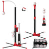 Wee Wonders 3-in-1 T Ball Set for Kids 3-5, Adjustable Height Tee Ball Set