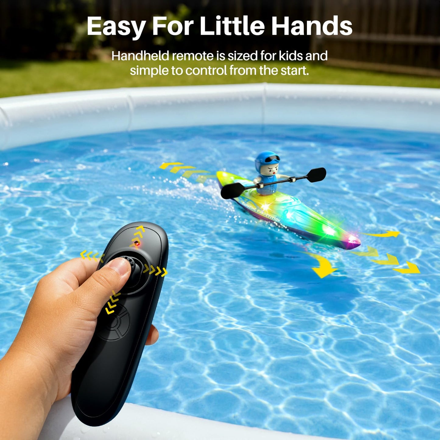 SYMA 2 Pack RC Boats for Kids 6-12, Dolphin Push-Ball Design