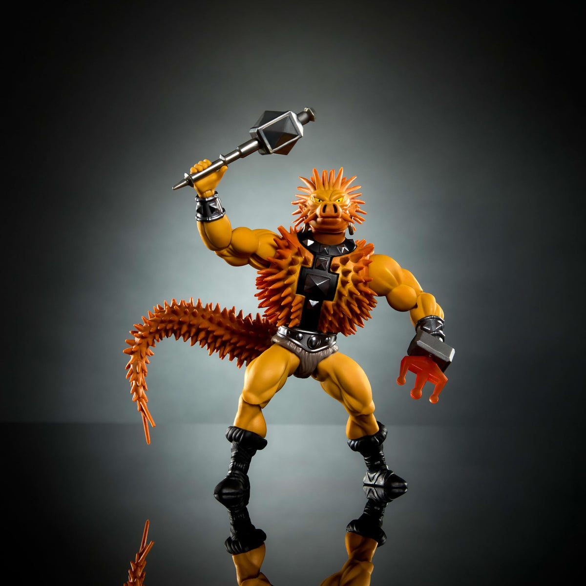 Masters of The Universe Poitos Origins Sketchbook Series 5.5 Inch Action Figure Fearsome 1980s Evil Warrior with Weapon and Removable Tail, JFX03