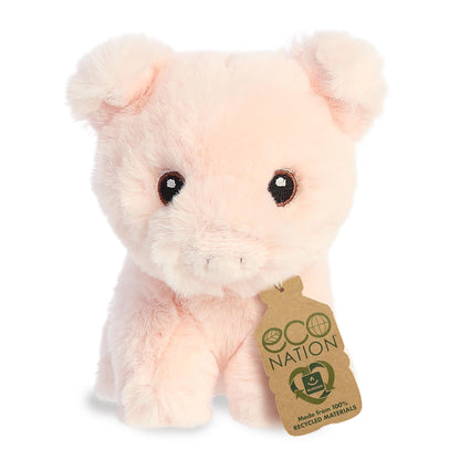 Aurora Eco Nation 4.5" Mini Pig Responsibly Made Stuffed Animal