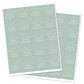 40 Thanks for Popping By! Popcorn Favor Stickers (White on Mint)