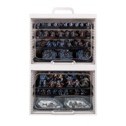 Jucoci Miniatures Storage Case Miniatures Transport Case (2 PCS Set)