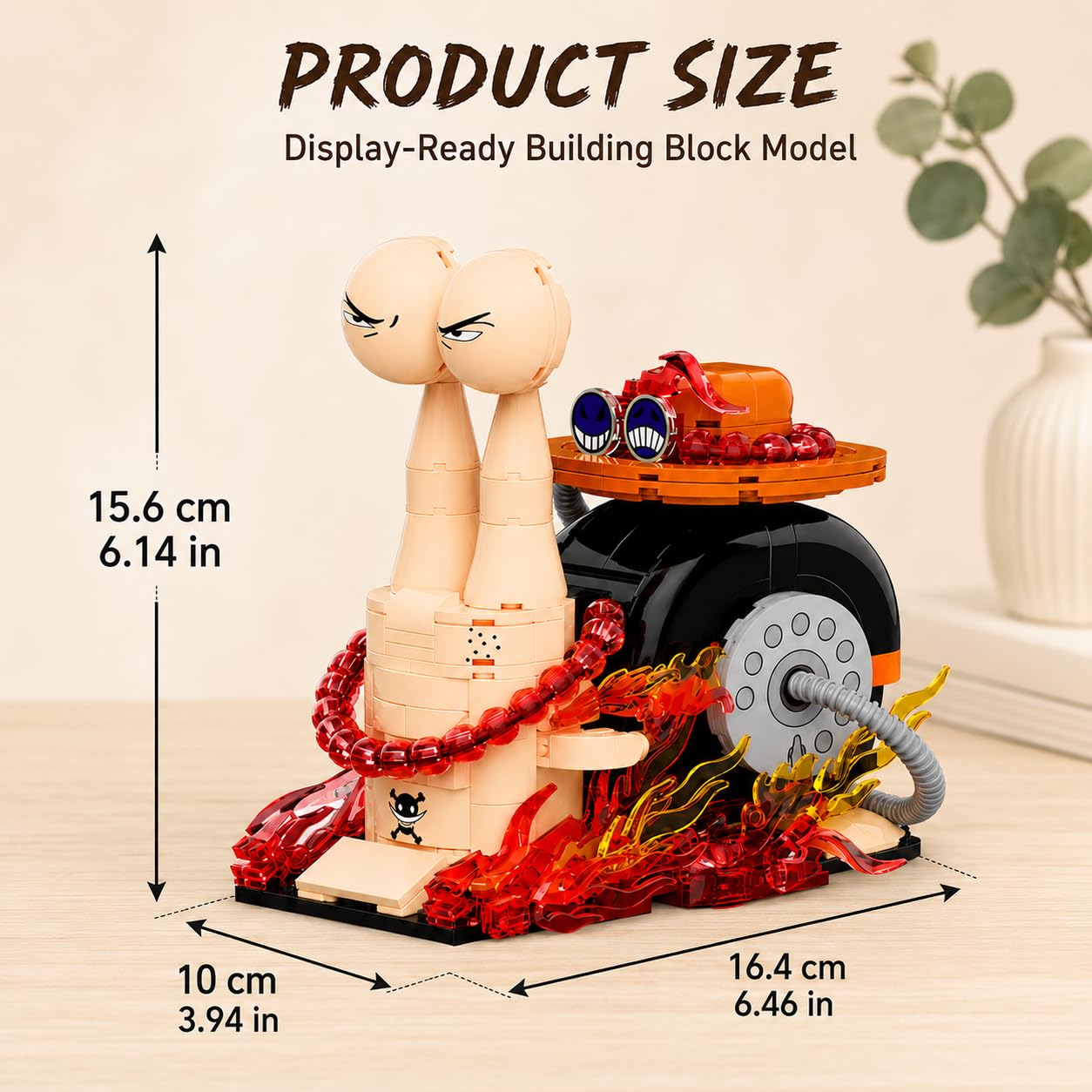 JYLWSMHU Transponder Snail Building Block Set Anime Insect Phone Bug Model Pirate Inspired Decor Home Office Adults for Teens Anime Fans Christmas