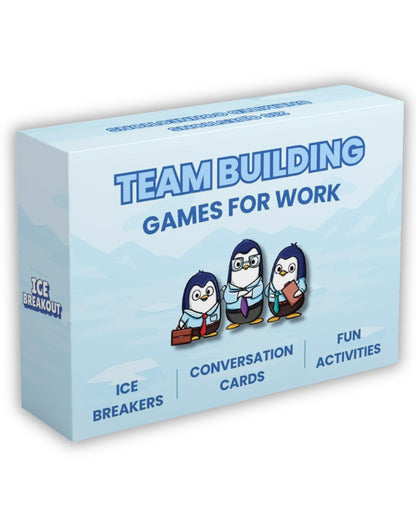 Team Building Games for Work - 200 Conversation Cards for Team Building. Fun Office Games and Conversation Starter Cards for Meetings and Group