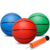 6" Mini Basketball Toy for Mini Pool Balls, Small Basketball for Over The Door Hoop, PVC Beach Balls for Kids Toddler Indoor 3 Pack
