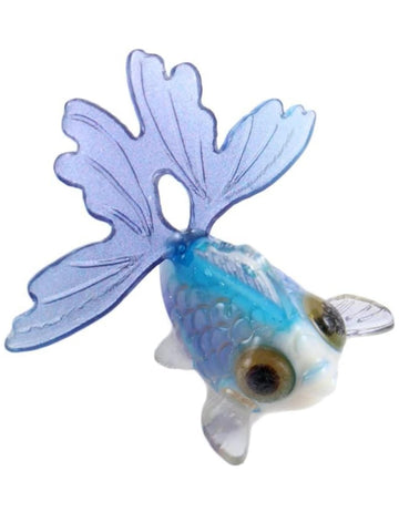 Blue Mini Goldfish Model Decor Acrylic Simulation Fish Decoration Miniature Fairy Garden Ornament DIY Accessories Dollhouse Décor
