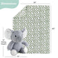 The Peanutshell Blanket Gift Set, Ellie Plush Elephant Stuffed Animal Toy for Boys, Girls, Cute Elephant Plushies, Animal Plush Toys, Small