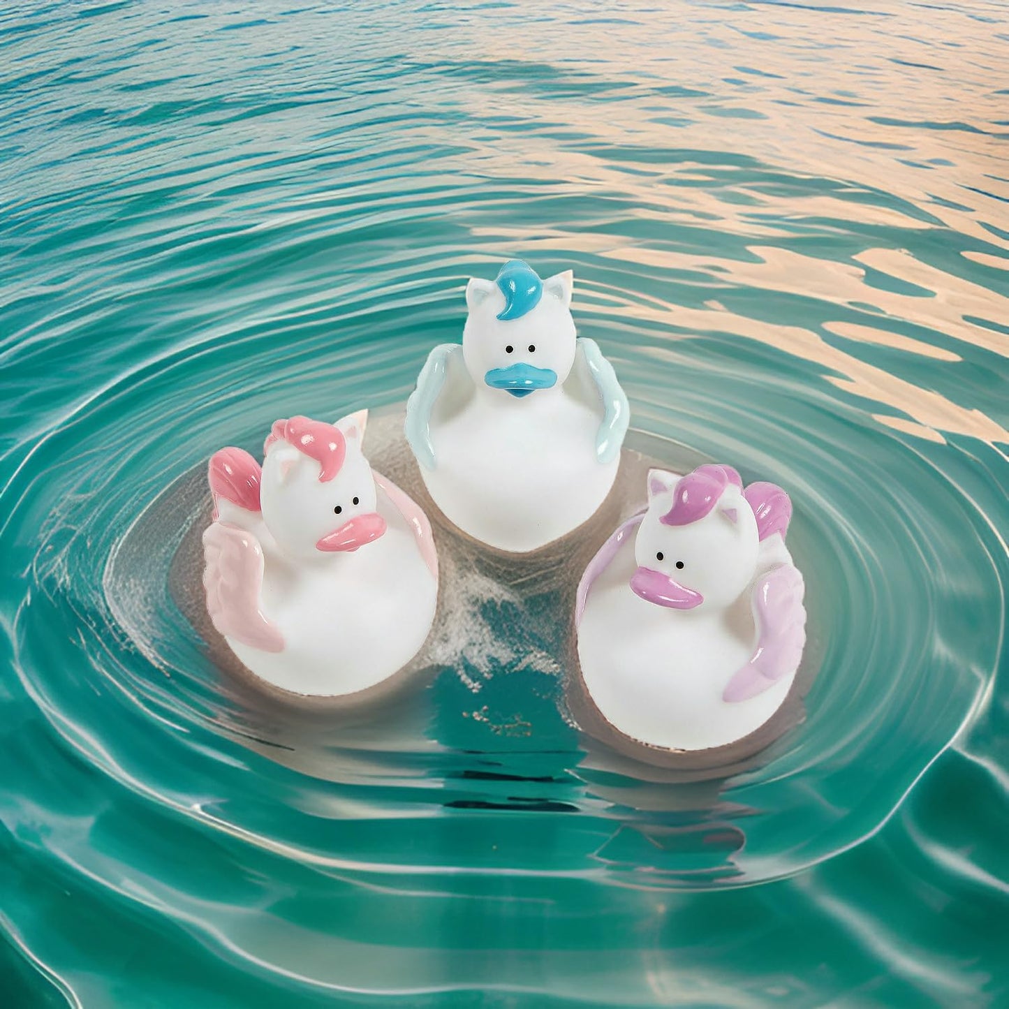 Fun Express - Pegasus Rubber Ducky - Toys - Character Toys - Rubber Duckies - 12 Pieces