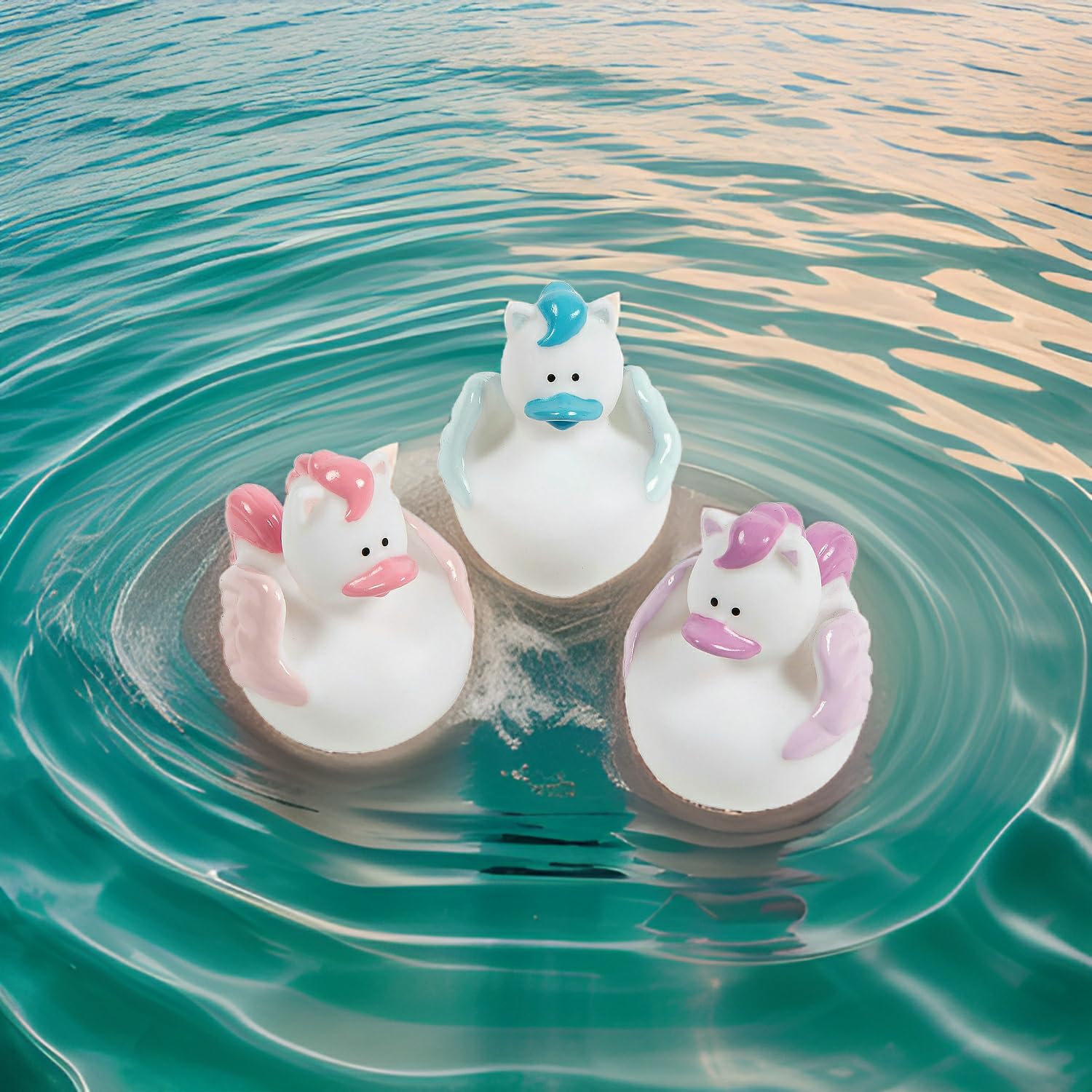 Fun Express - Pegasus Rubber Ducky - Toys - Character Toys - Rubber Duckies - 12 Pieces