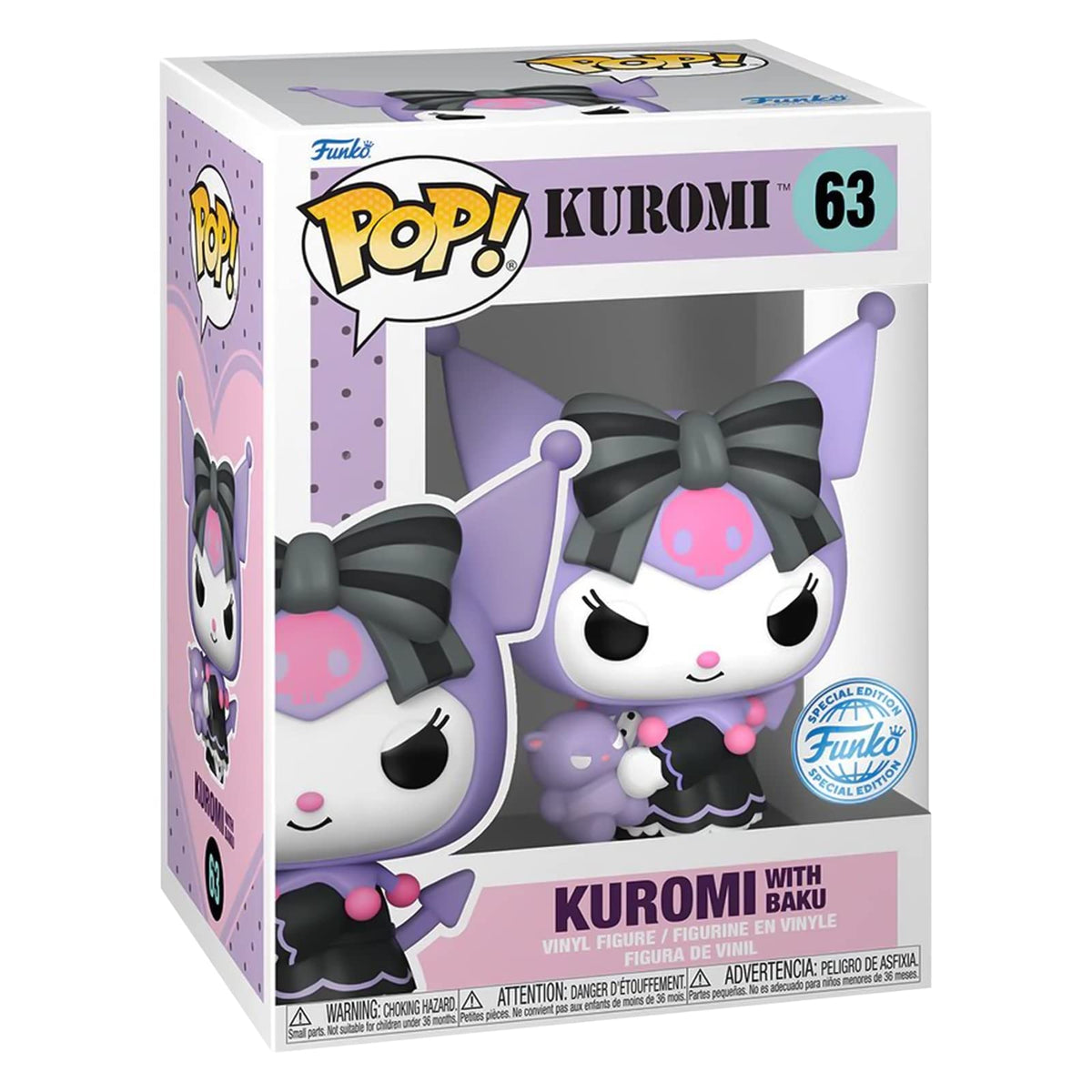 POP Sanrio Funko Vinyl Figure | Kuromi with Baku