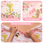 Gupesxu First Communion Decorations-3pcs Pink Mi Primera Comunion Tablecloth Baptism Table Covers for Girl Newborn Baby Shower Table Cloth for First