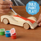 Made By Me Build & Paint Your Own Wooden Toys, DIY Wood Craft Kit, Easy to Assemble, 3 Cars