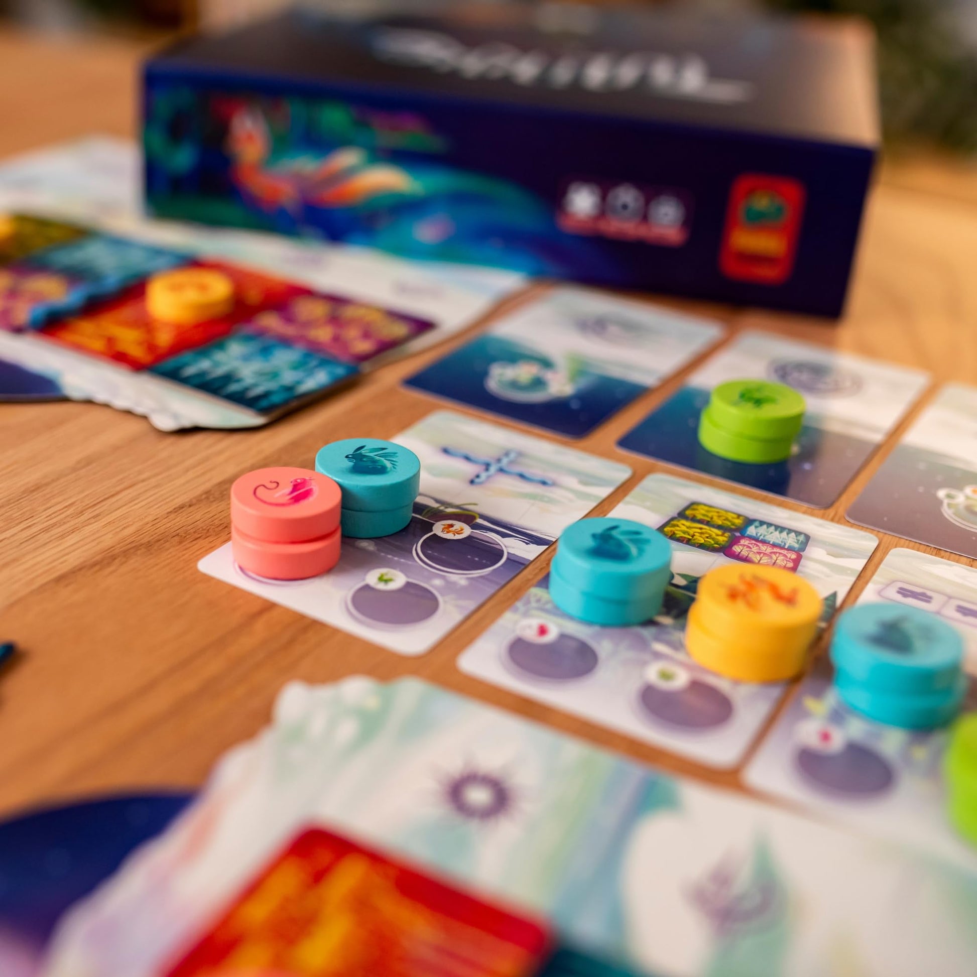 Tulikko Board Game - Strategic Tile-Laying Forest Adventure, Family Game with Animal Spirits & Aurora Abilities for Kids, Teens & Adults, Ages 8+, 2-4