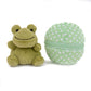 Plushland Plush Stuffed Animal 6 Inches Surprise Zip Up Egg Hideaway Spring Inspired Gift for Girls and Boys Birthday Mother's Day (Frog)
