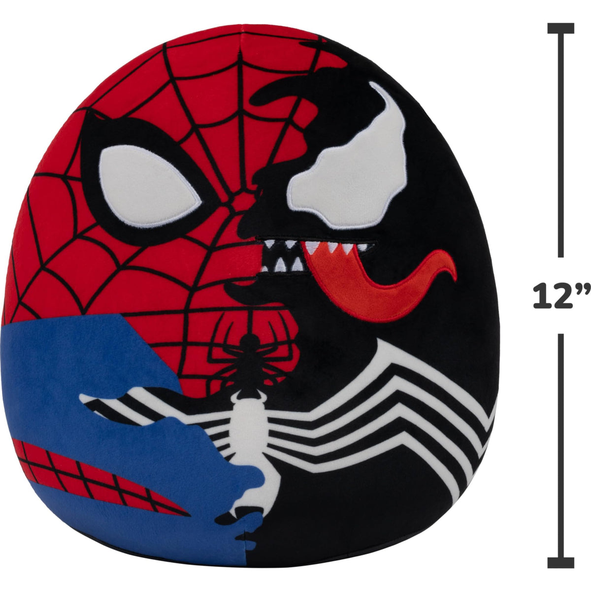 Squishmallows Original 12in Marvel Spider-Man/Venom Mashup Plush (Medium-Sized)