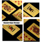 VOVCIG Mini Playing Cards, 2 Deck Gold Miniature Card Set Waterproof Foil Poker Cards Game Poker Traveling Decks Cards for Adults(Gold)