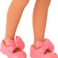 Barbie Club Chelsea Small Doll, 6-Inch Lula with Brunette Hair Wearing Removable Cherry-Print Dress & Sandals