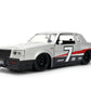 Jada Toys Bigtime Muscle 1:24 1987 Buick Grand National Die-cast Car - Opening Doors, Hood, Trunk, Rubber Tires(Silver/Black)