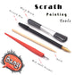 Scratch Art for Adults and Kids-City Landmarks Scratch Painting Craft Kit (8 Sheets A4)|DIY Foil Engraving Art Set|Stress Relief Gift for Travel