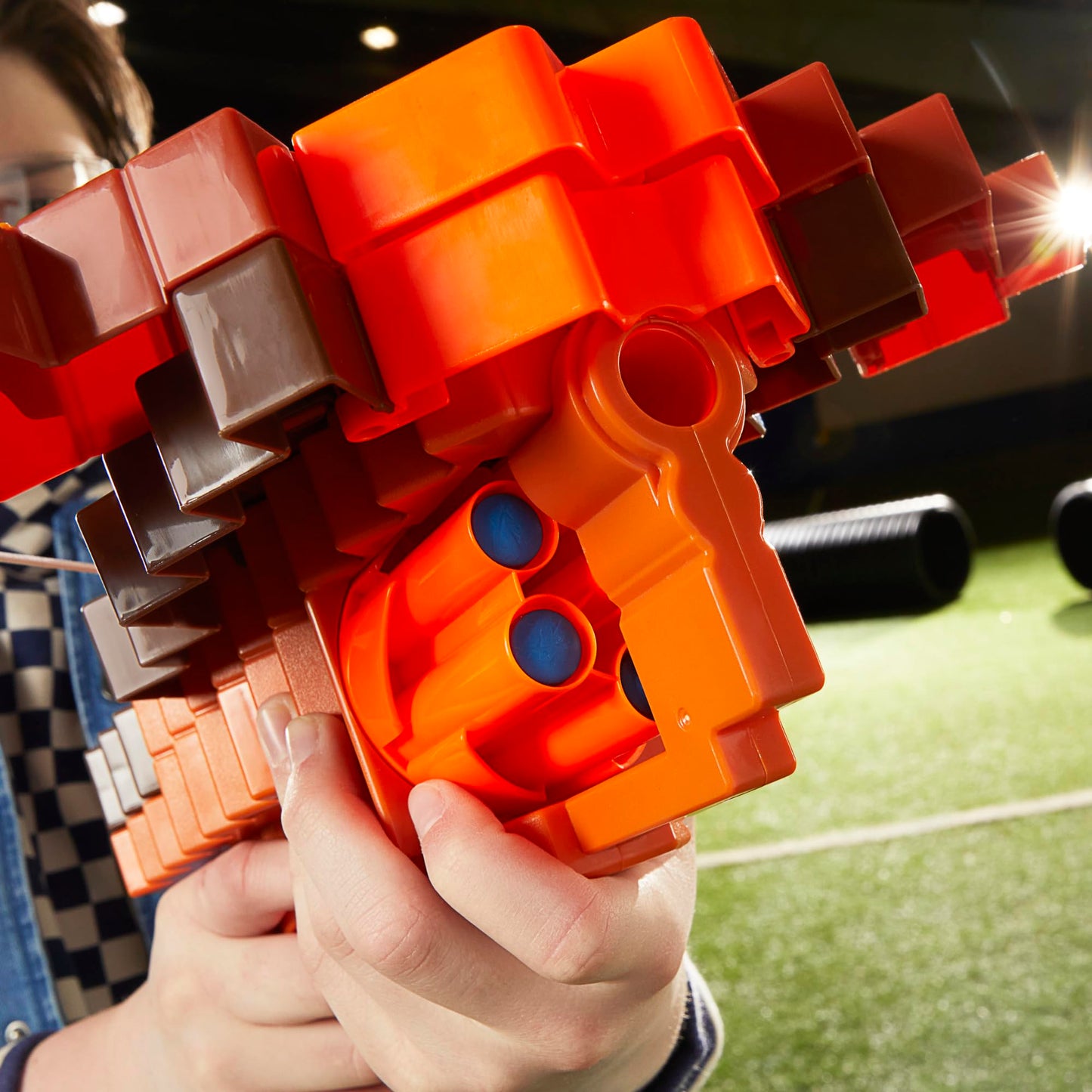 Nerf Minecraft Pillager's Crossbow Dart Blaster, 6 N1 Darts Compatible Only with N1 Dart Blasters, 6 Dart Capacity, Ages 8+