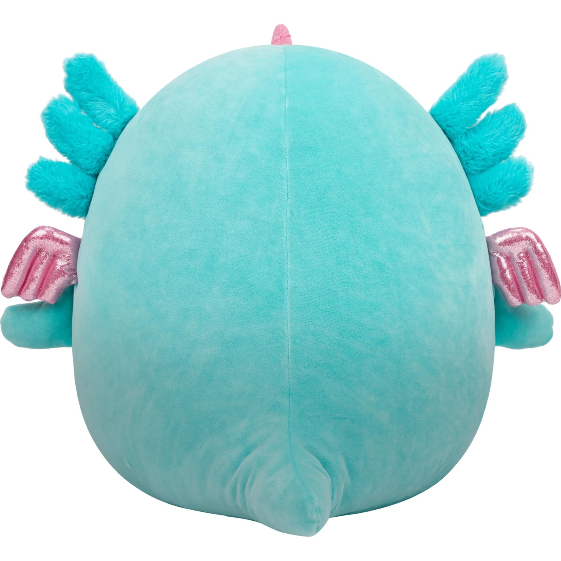Squishmallows Original 14in Bellamy The Teal Axolotl Alicorn with Pink Shimmery Accent - Official Jazwares Plush (Large) (Amazon Exclusive)