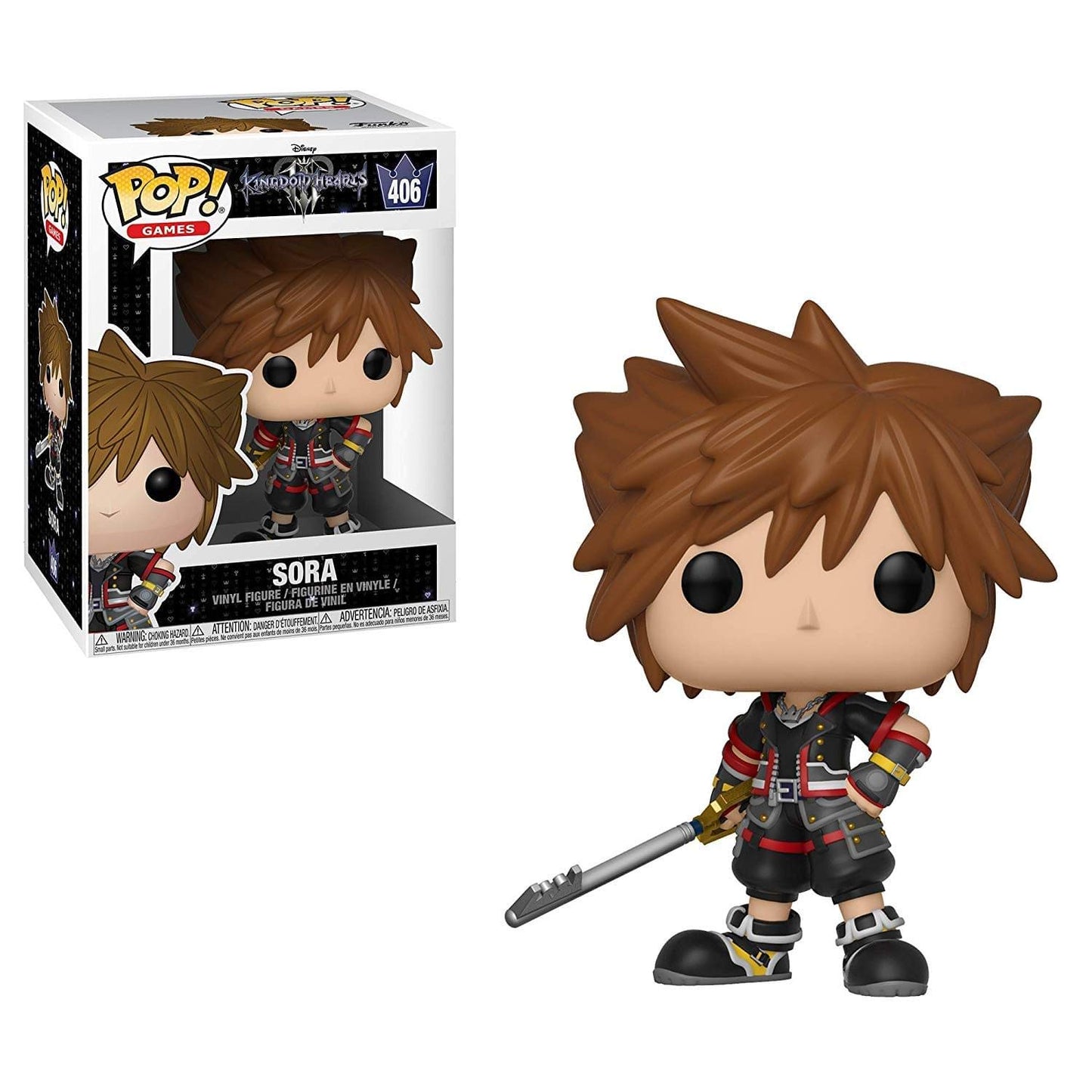 Funko Pop Disney: Kingdom Hearts 3 - Sora Collectible Figure, Multicolor
