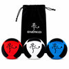 ENERKIDI 3 Pack Footbag Set, 8-Panel Kick Balls with Drawstring Storage Bag
