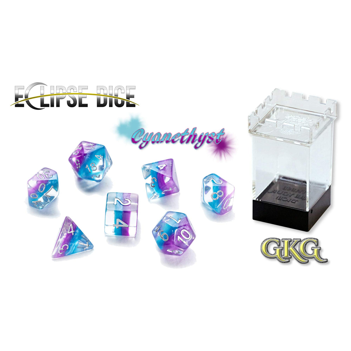 Gate Keeper Games & Dice Gatekeeper Eclipse Dice: Cyanethyst