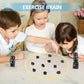 Magnet Game with 32 Stones, Magnetic Chess Game with String, for Family & Party & Travel & Camping, Puzzle Strategy Games