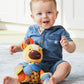 Skip Hop Bandana Buddies Baby Activity and Teething Toy with Multi-Sensory Rattle and Textures, Giraffe