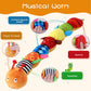 ZUCOOP Musical Worm Soft Model, 6 Different Sensory, Crinkle and Rattle Stuffed, Caterpillar Model
