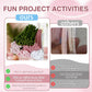 Homxzioa 922Pcs Floral Pipe Cleaners Kit for Flower Bouquet - Pastel Chenille Stems for Adult DIY Flower Craft, All-in-One Art Supplies