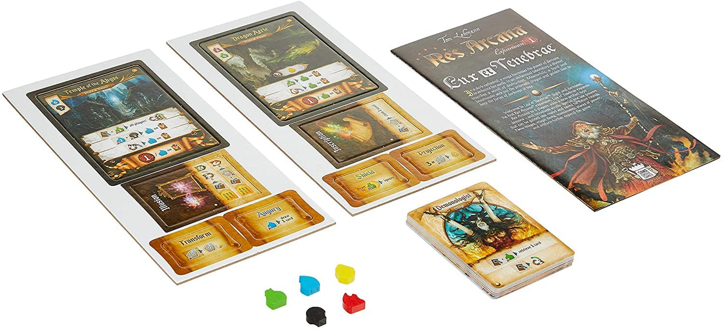 Res Arcana Lux et Tenabrae Board Game EXPANSION - Magical Fantasy Adventure Game, Strategy Game for Kids & Adults, Ages 14+, 2-5 Players, 30-60 Min