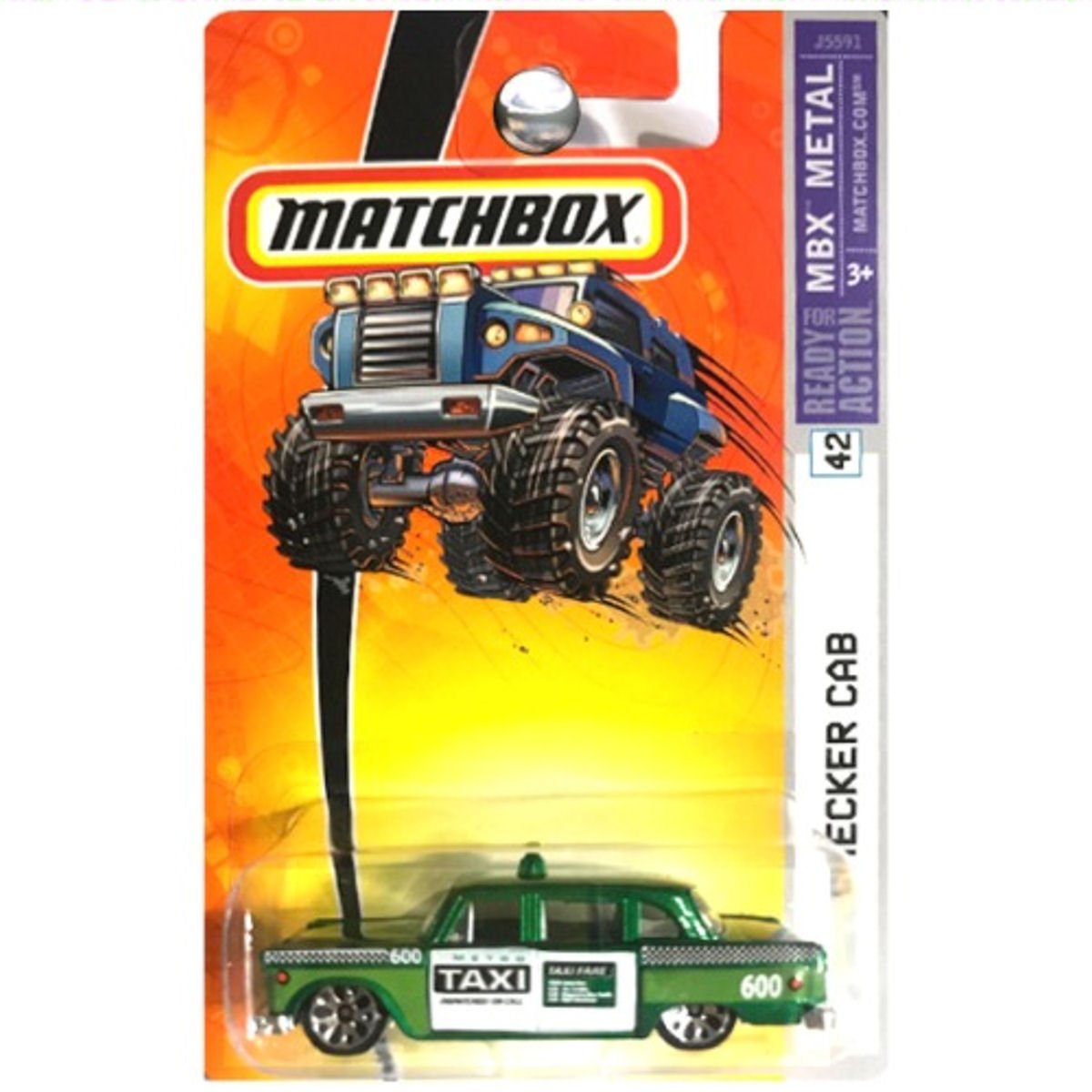 Matchbox 2006 MBX Metal Chevy Chevrolet Checker Taxi Cab Green 42