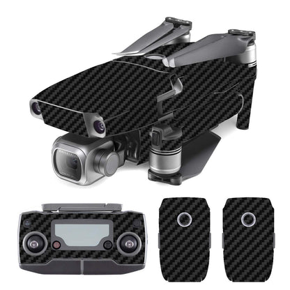 SopiGuard 3M Black Carbon Fiber Vinyl Sticker Skin for DJI Mavic 2 Pro/Zoom