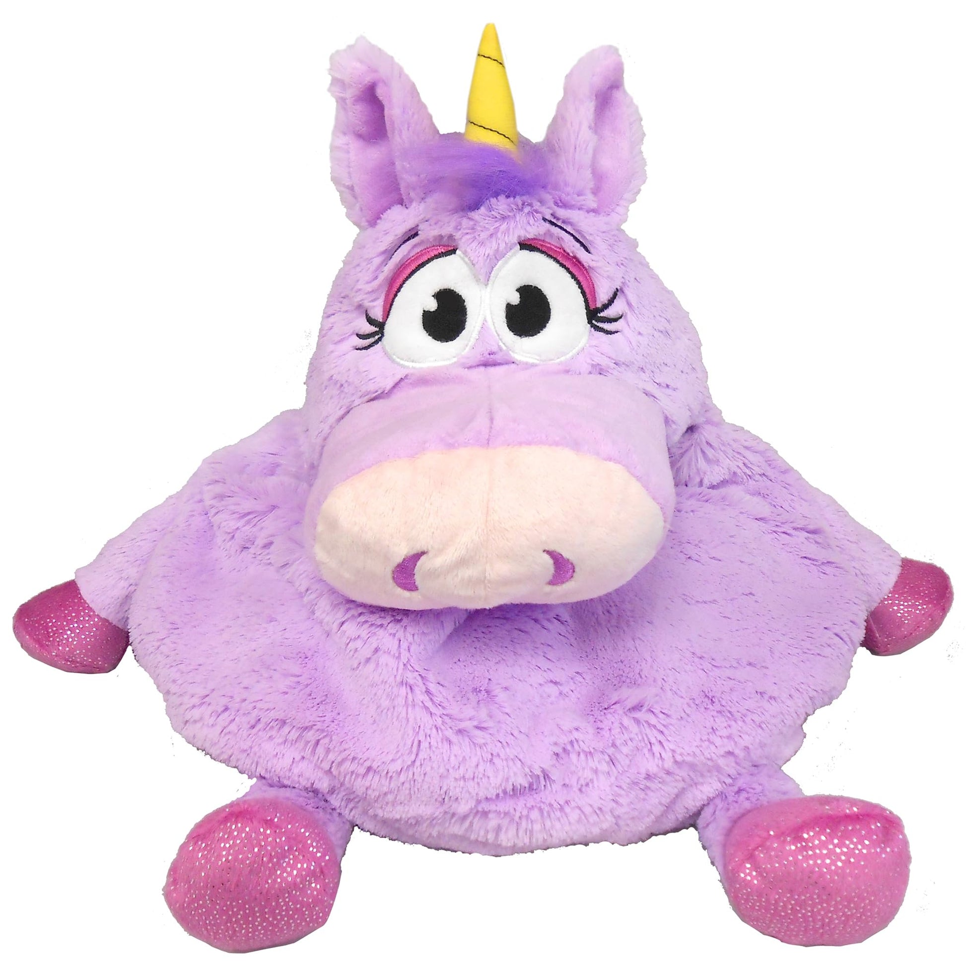 Happy Nappers Tummy Stuffers Unicorn Storage Plush for Blankets and Toys