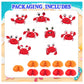 9 Pcs Crab Honeycomb Centerpieces Crab Table Decorations Table Toppers Crab Party Supplies for Crab Birthday Party Decorations Ocean Party