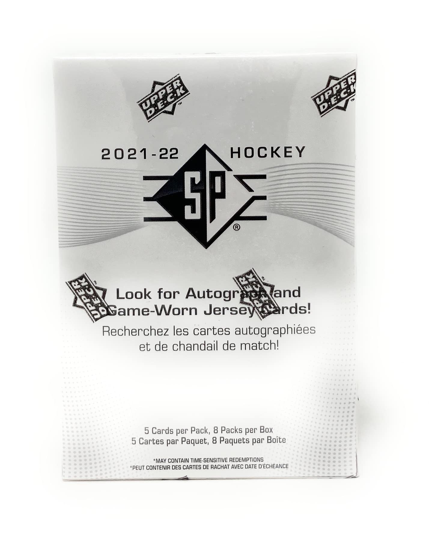 Upper Deck 2021-22 SP Hockey Card Blaster Box (8 Packs of Hockey Cards)
