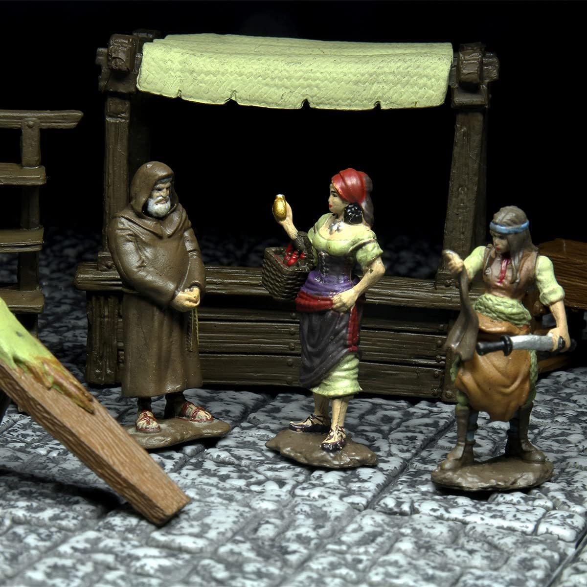 WizKids Warlock Tiles: Accessory - Merchants