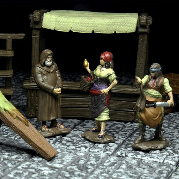 WizKids Warlock Tiles: Accessory - Merchants
