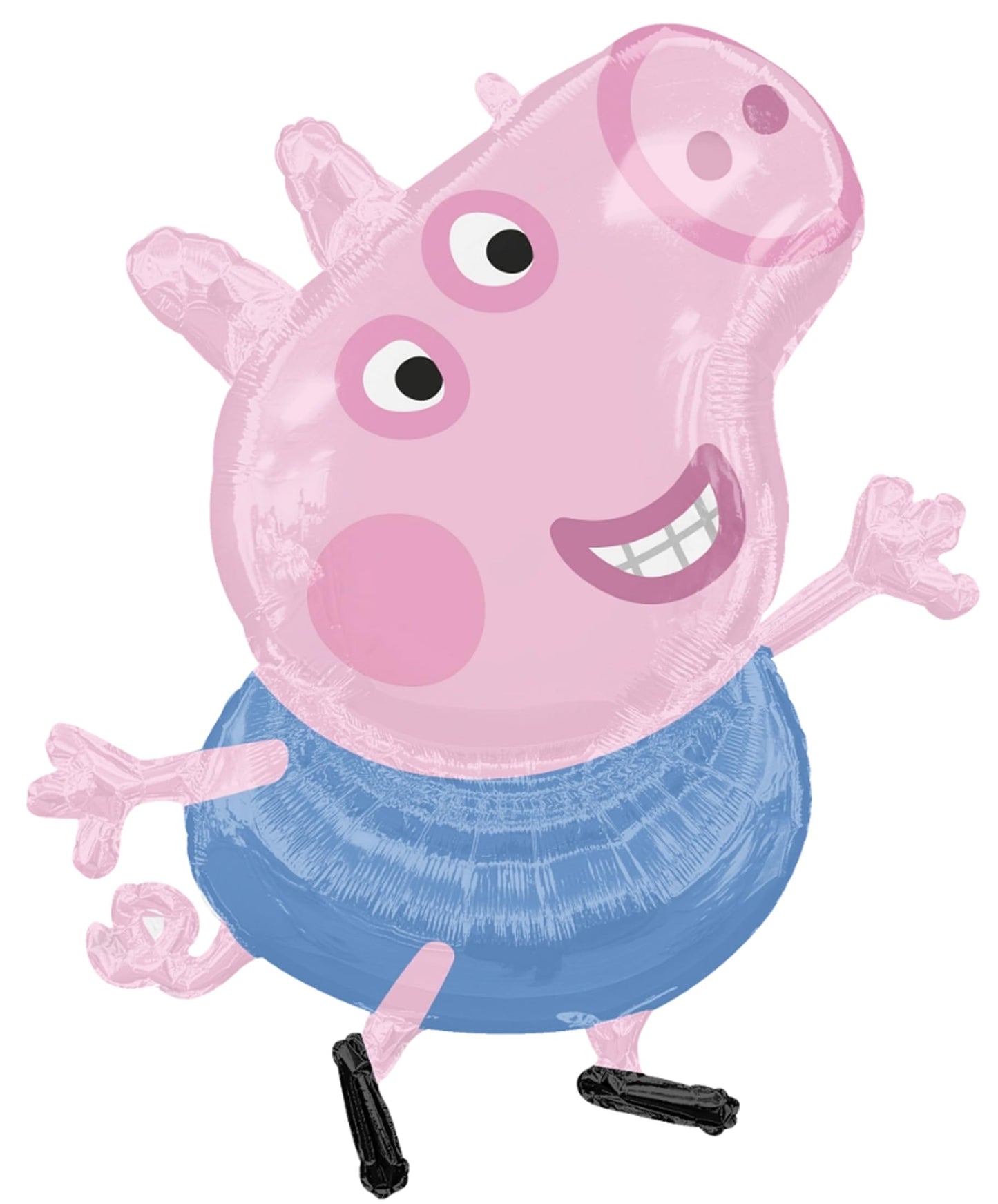 Anagram Peppa and George 4th Birthday Party Supplies Pig Foil Balloon Bouquet Decorations, BQ_4284
