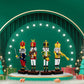 Christmas Nutcracker Building Kit - Xmas King and Soldier Set, a 4-in-1 for Teenagers as Puzzle Toys, Compatible with Lego for Desktop Ornament Model