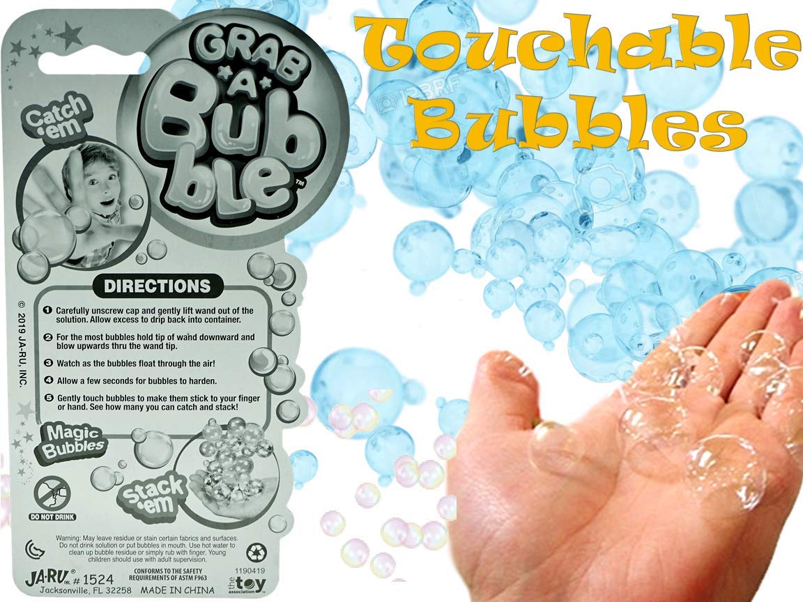 JA-RU Grab a Bubble Touchable Mini Bubble Wands (6 Pk) 1524-6