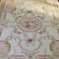 Beautiful Victorian Rose Floral Pink French Swirls Dollhouse Rug 1/12 1/6 (5.4"X8")