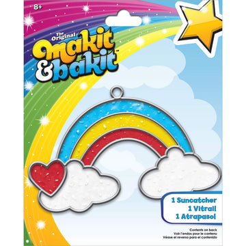 Colorbok TB-66597 Makit and Bakit Suncatcher Kit, Rainbow with Clouds